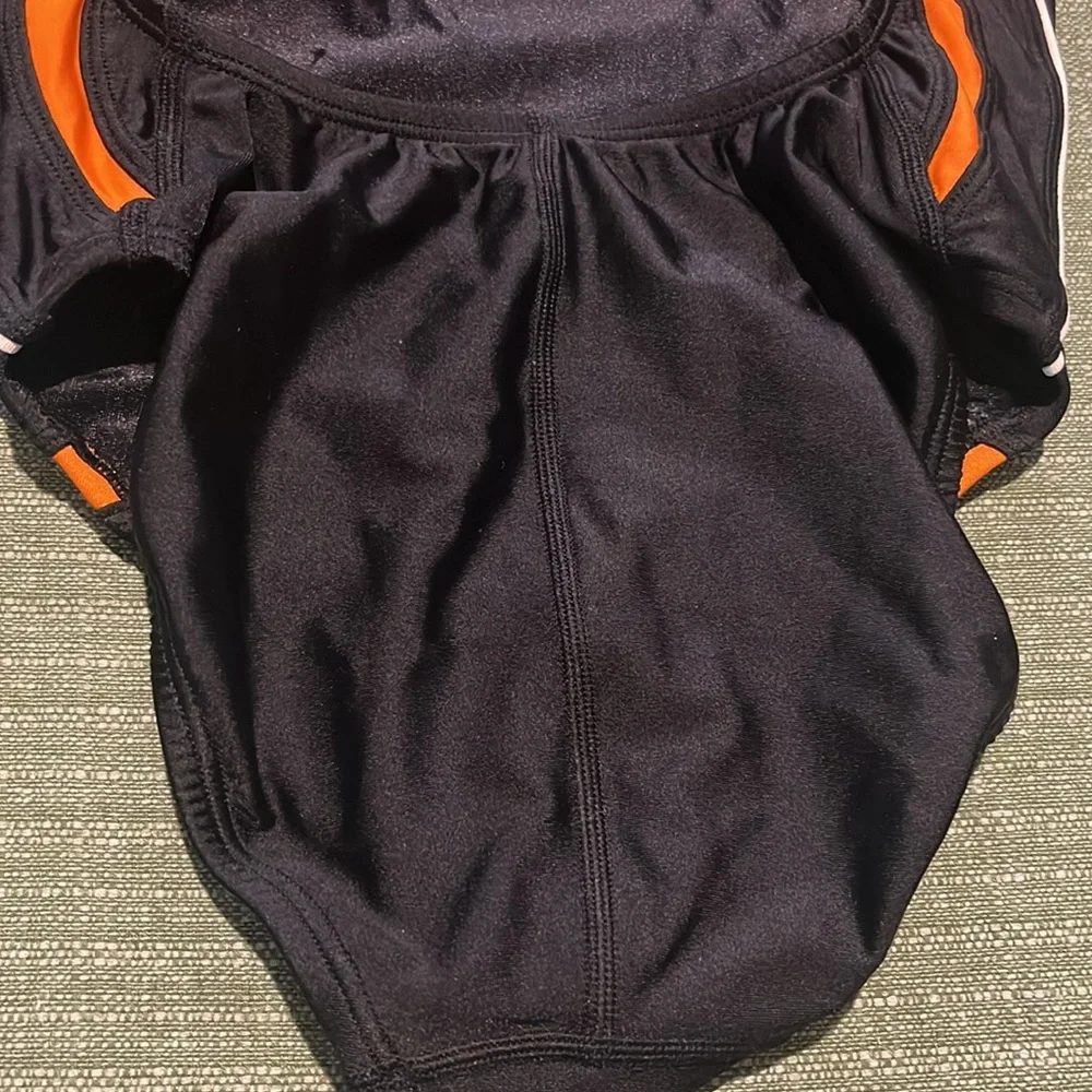 Speedo Rapid Spliced Energy Back Woman's Onepiece Swimsuit Black/Orange sz 6/32